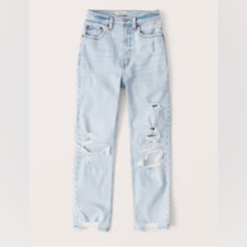 Ultra High Rise Ankle Straight Jeans